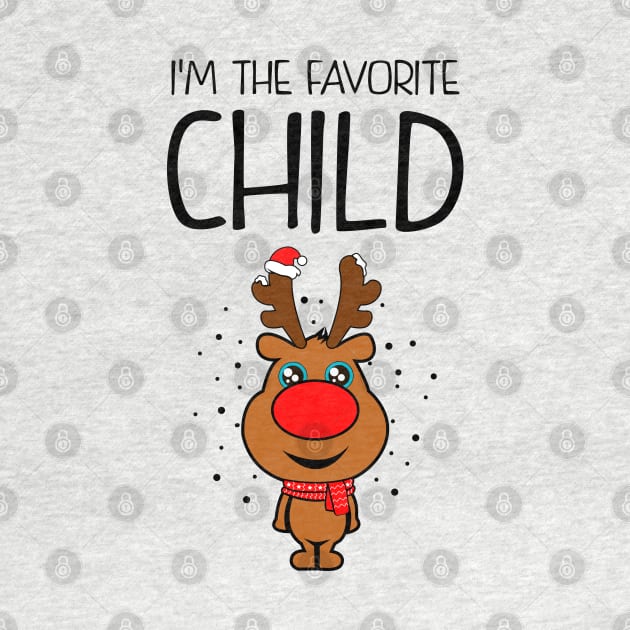 Kid's Ugly Christmas Sweatshirt. I'm the favorite child. by KsuAnn